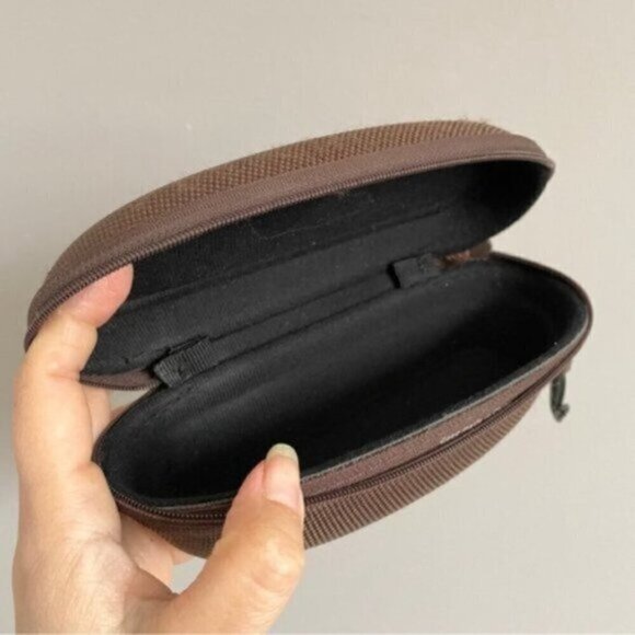 Maui Jim Brown Zip Around Sunglasses Eyeglasses Hard Case - Picture 7 of 8